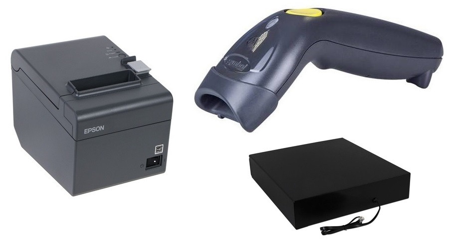 KIT PUNTO DE VENTA. SYSWEB. KIT PUNTO DE VENTA FACIL 4. INCLUYE: 1 ESCANER DE CODIGO DE BARRAS SYMBOL ZEBRA NEGRO, 1 MINIPRINTER TERMICA EPSON TM-T20 USB NEGRO, CAJON DE DINERO NEGRO PARA 4 BILLETES Y 8 MONEDAS