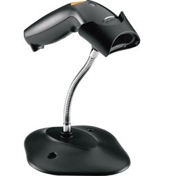 ESCANER DE CODIGO DE BARRAS. ZEBRA. ESCANER DE CODIGO DE BARRAS SYMBOL ZEBRA NEGRO. INCLUYE BASE.